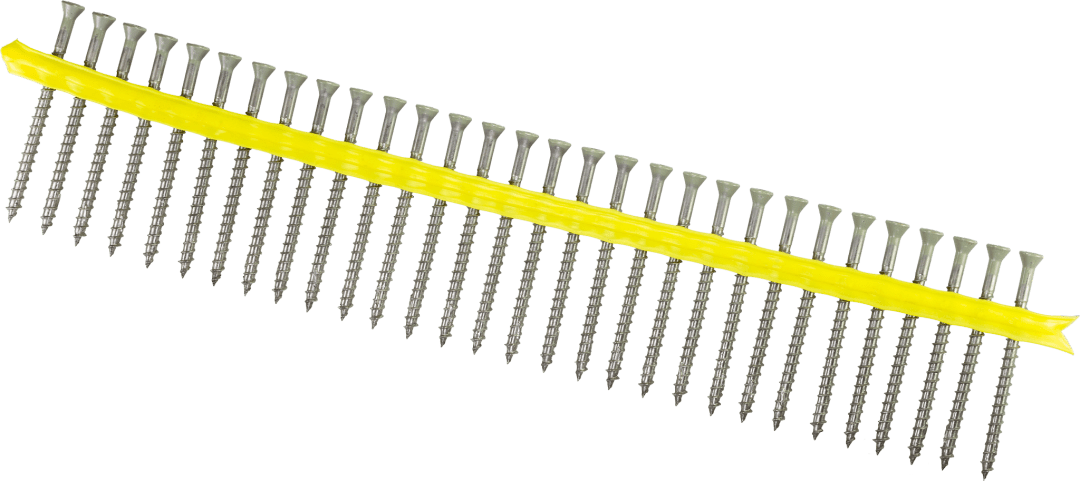 Simpson Strong-Tie DTH212S305GR03 Trim-Head Screw — Sharp Point (Collated) — #7 x 2-1/2 in. #2 Square Type 305 Gray 03 (1000-Qty) (Pack of 100)