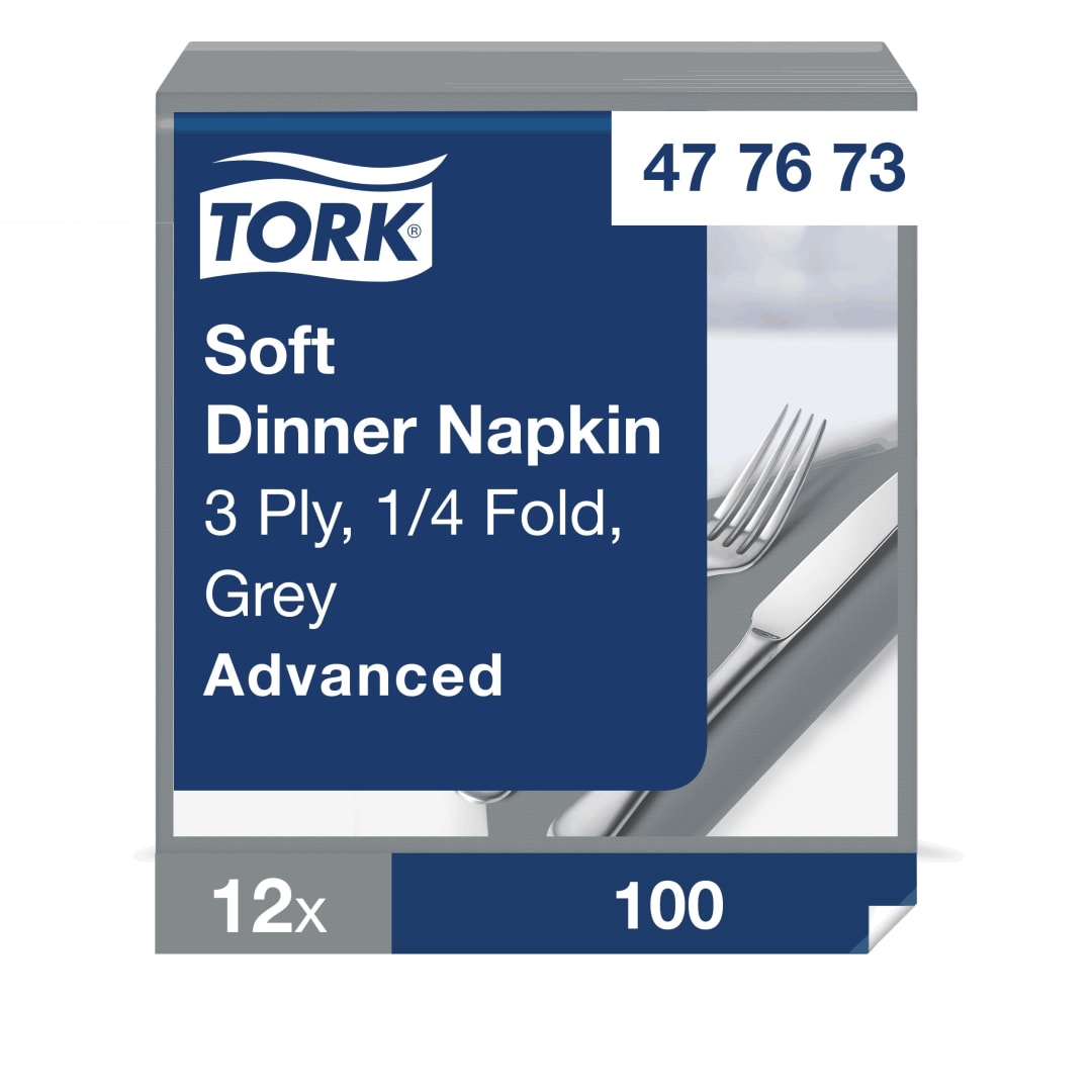 Tork Soft Grey Dinner Napkin