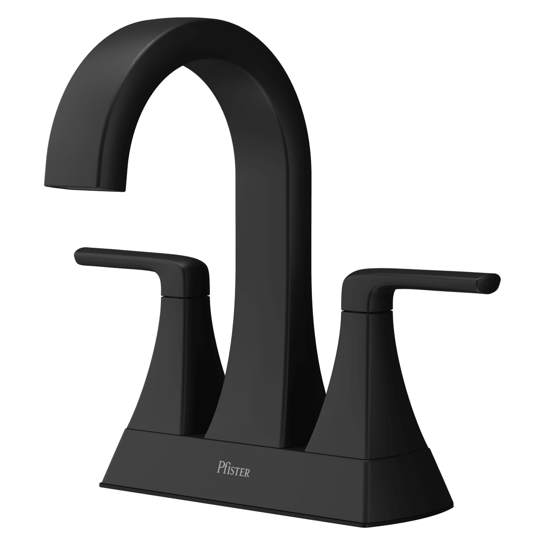 Bruxie 2-Handle 4 " Centerset Bathroom Faucet in Spot Defense Matte Black
