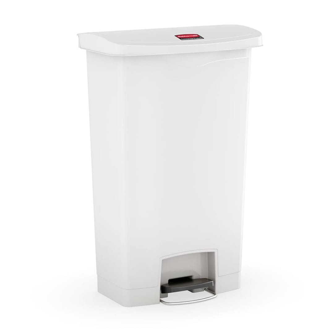 Slim Jim® 24 Gal Step On Resin Front Step White
