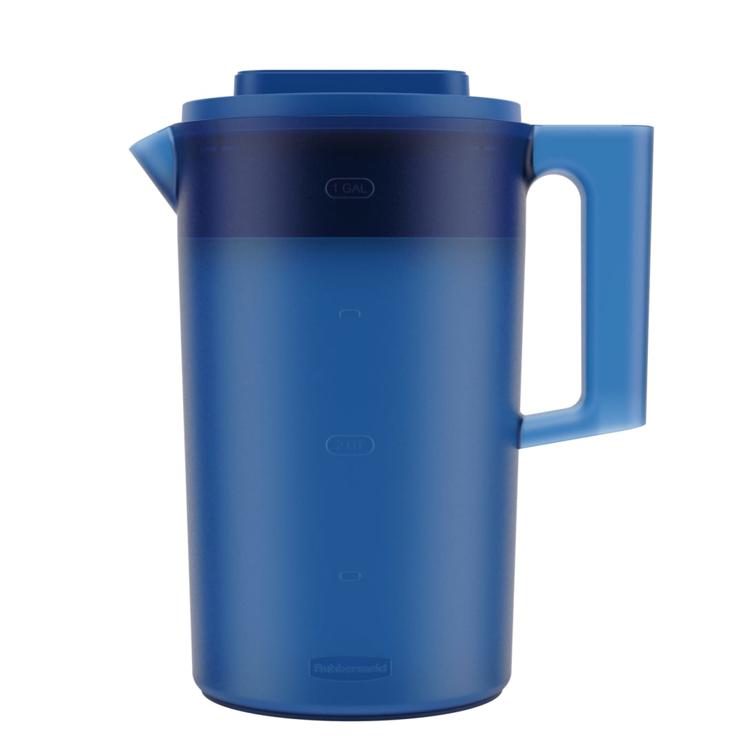 Rubbermaid Simply Pour Special-Edition Americana Blue Pitcher, Water Pitcher with Multifunction Lid