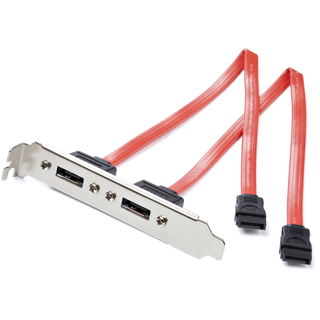 2 port SATA to ESATA Slot Plate M F