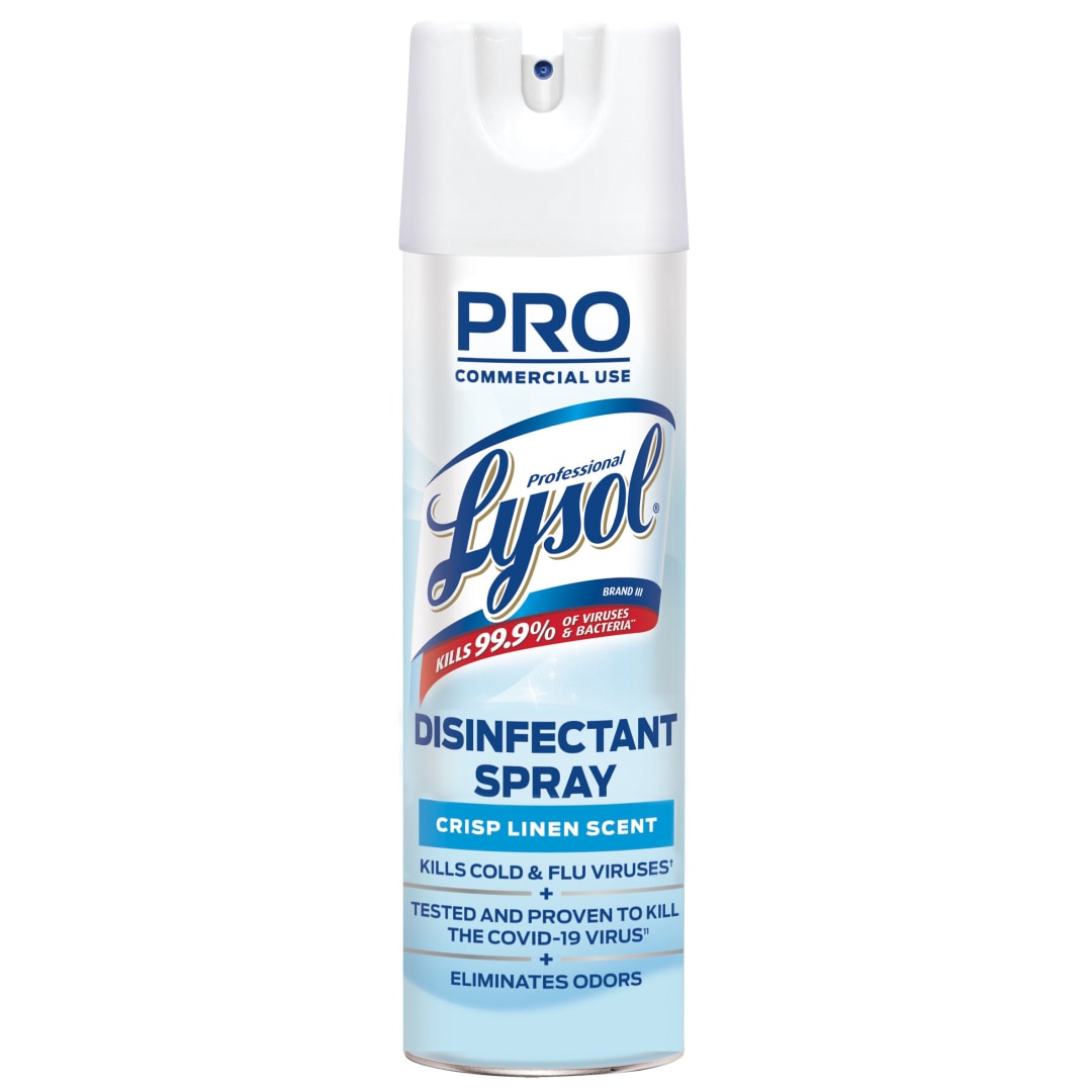 Professional LYSOL® Brand III - Disinfectant Spray - Crisp Linen® 12/19 oz.