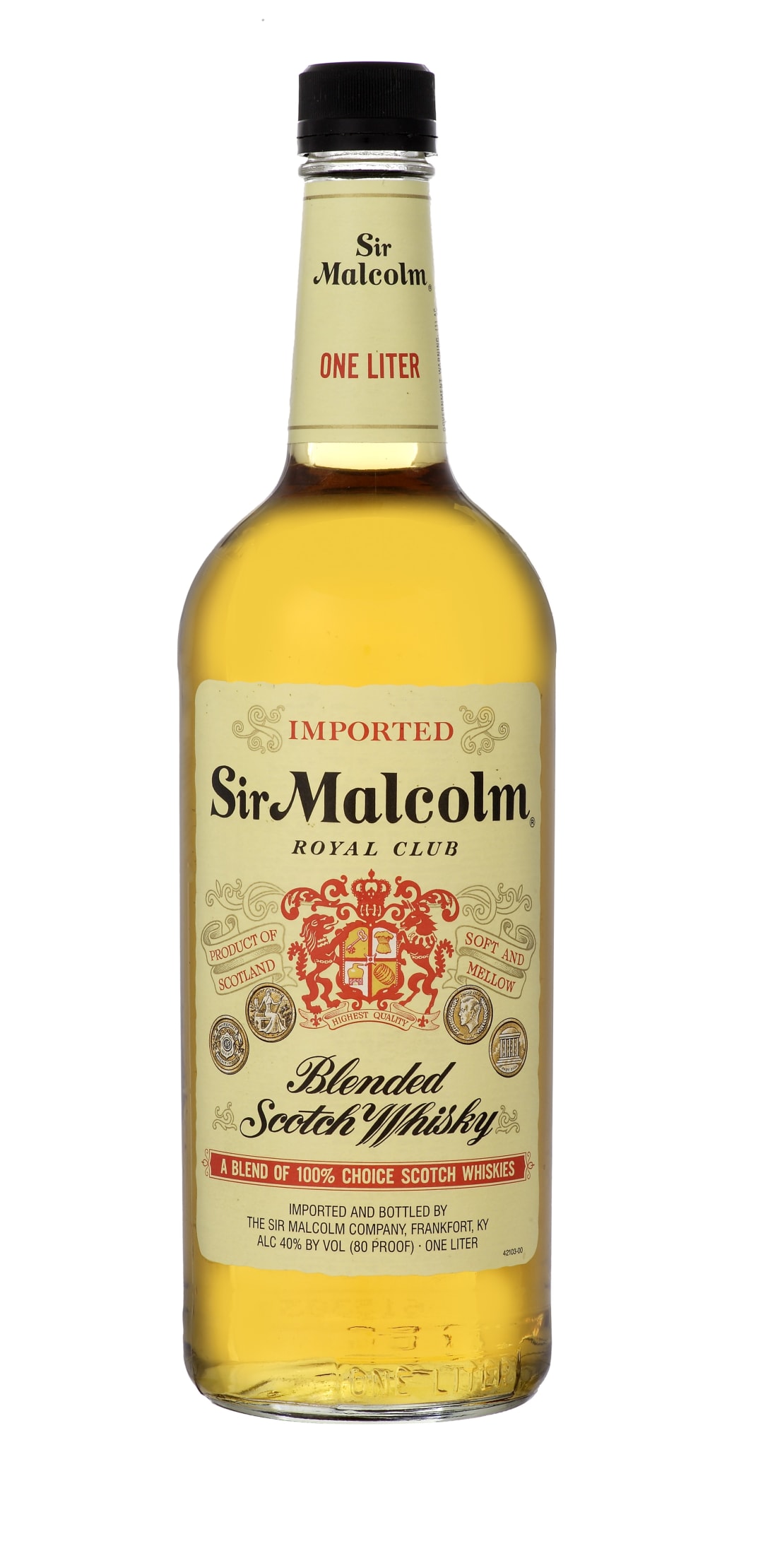 Sir Malcolm Scotch Whisky 1l 80 Proof