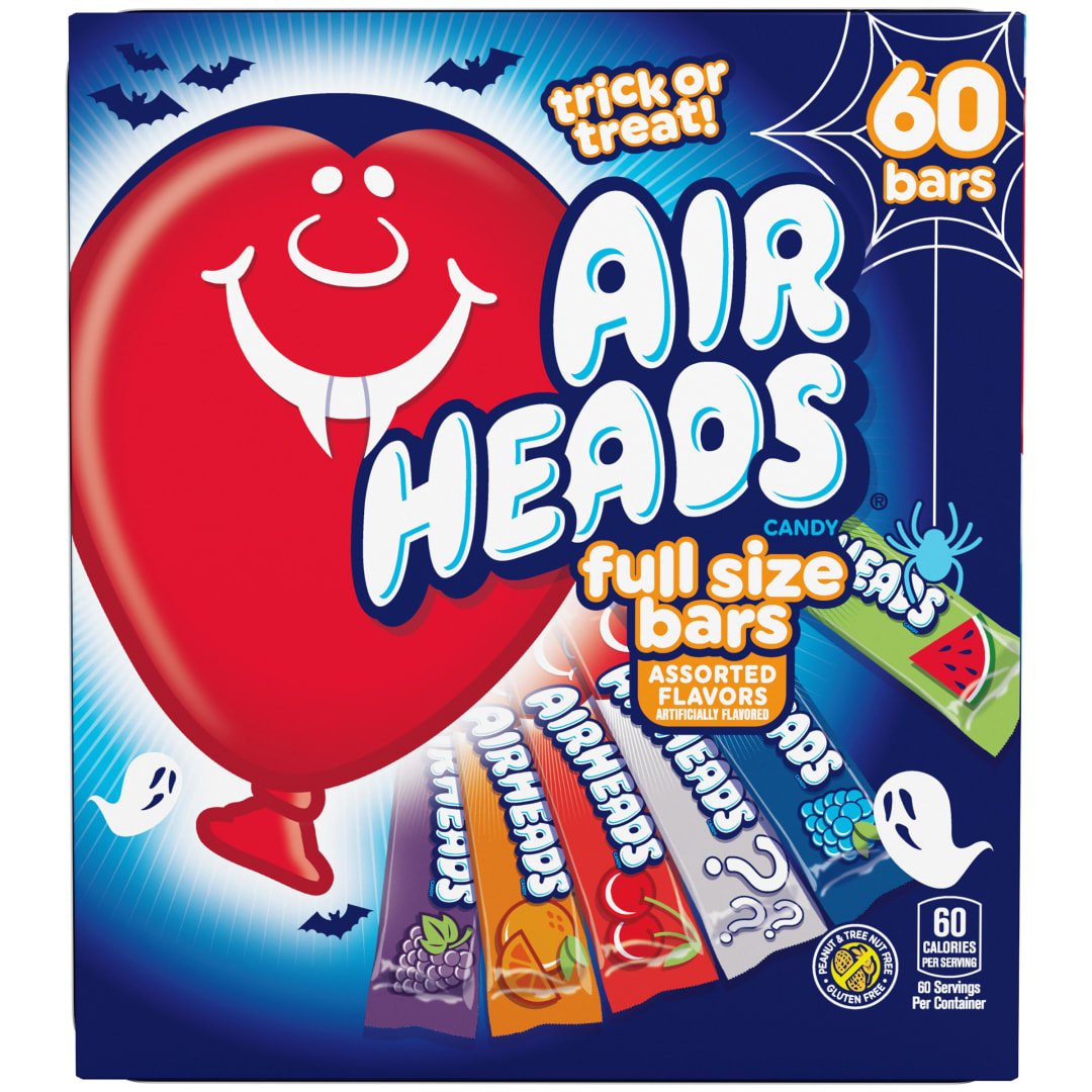 Airheads Bars Assorted Flavors 60 pc Halloween Theme Box