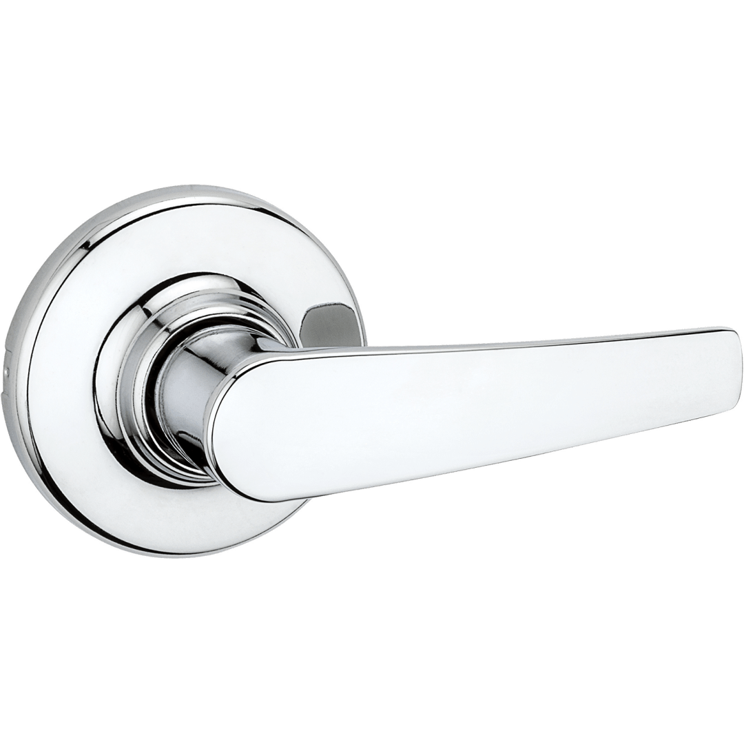 Delta Round Hall/Closet Lever in Polished Chrome