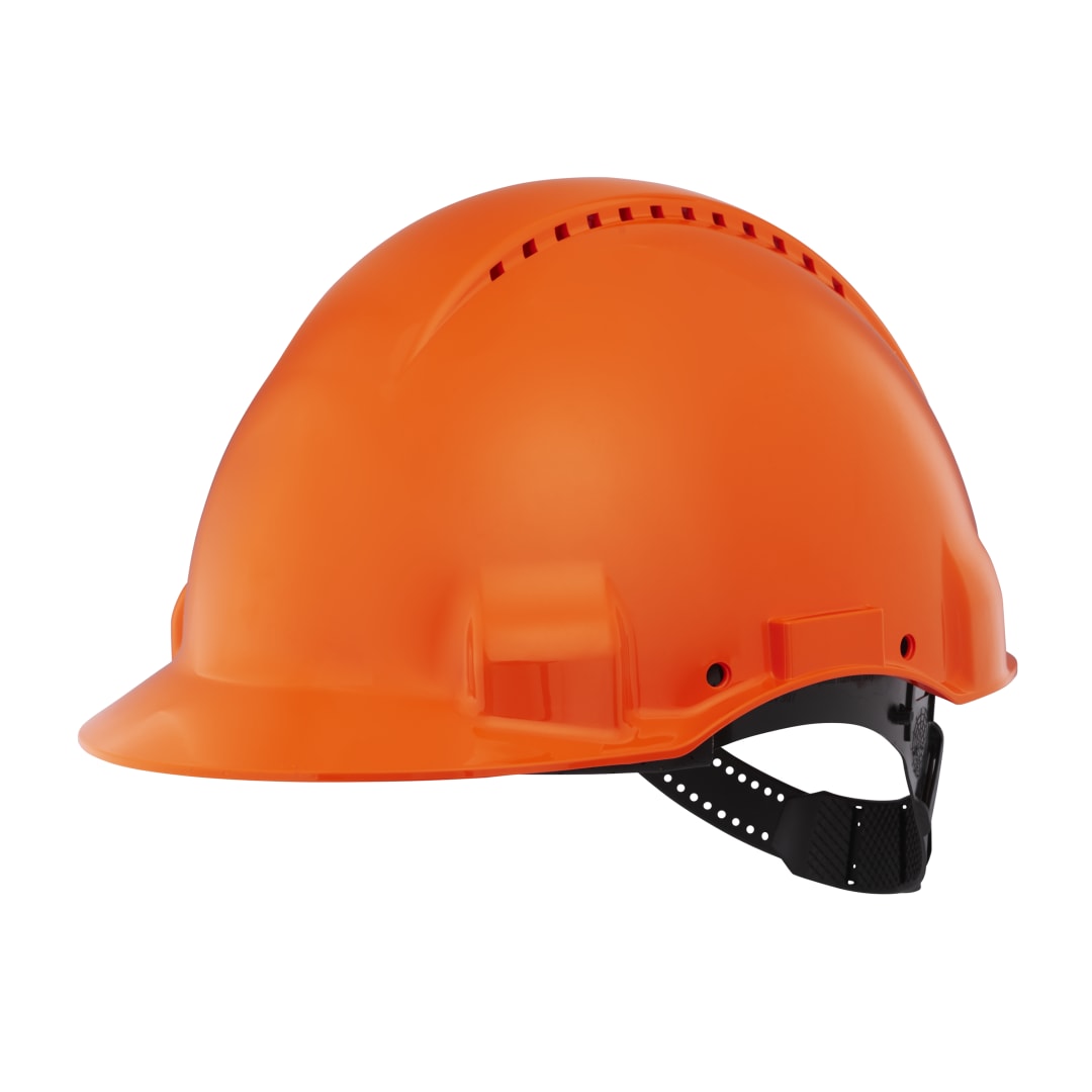 3M™ Sert Başlık, Uvicator, Pim Kilitli, Havalandırmalı, Plastik Ter Bantlı, Turuncu, G3000CUV-OR