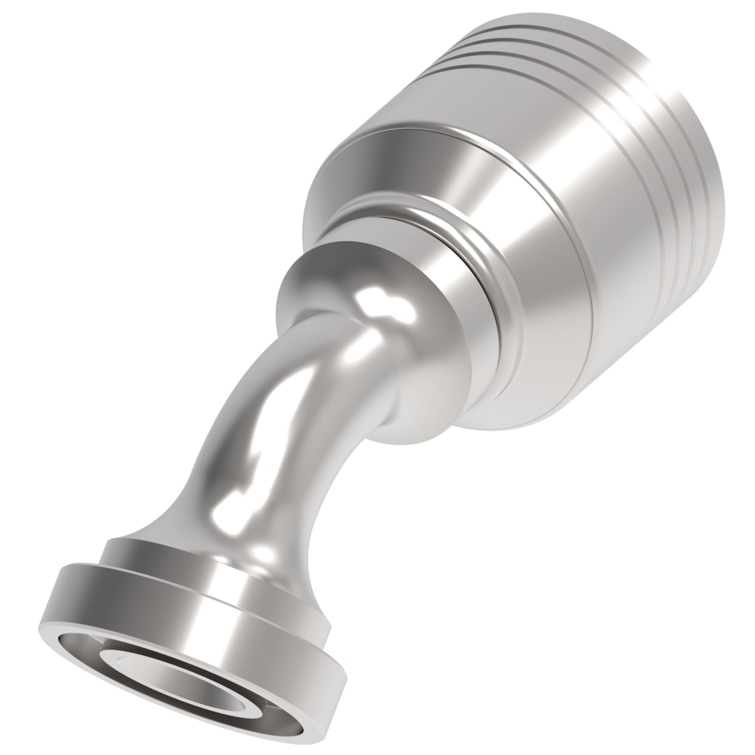 Aeroquip 1/2 Cd61 Flange 45 Degree X 1/2 Hose Fitting 4 Way
