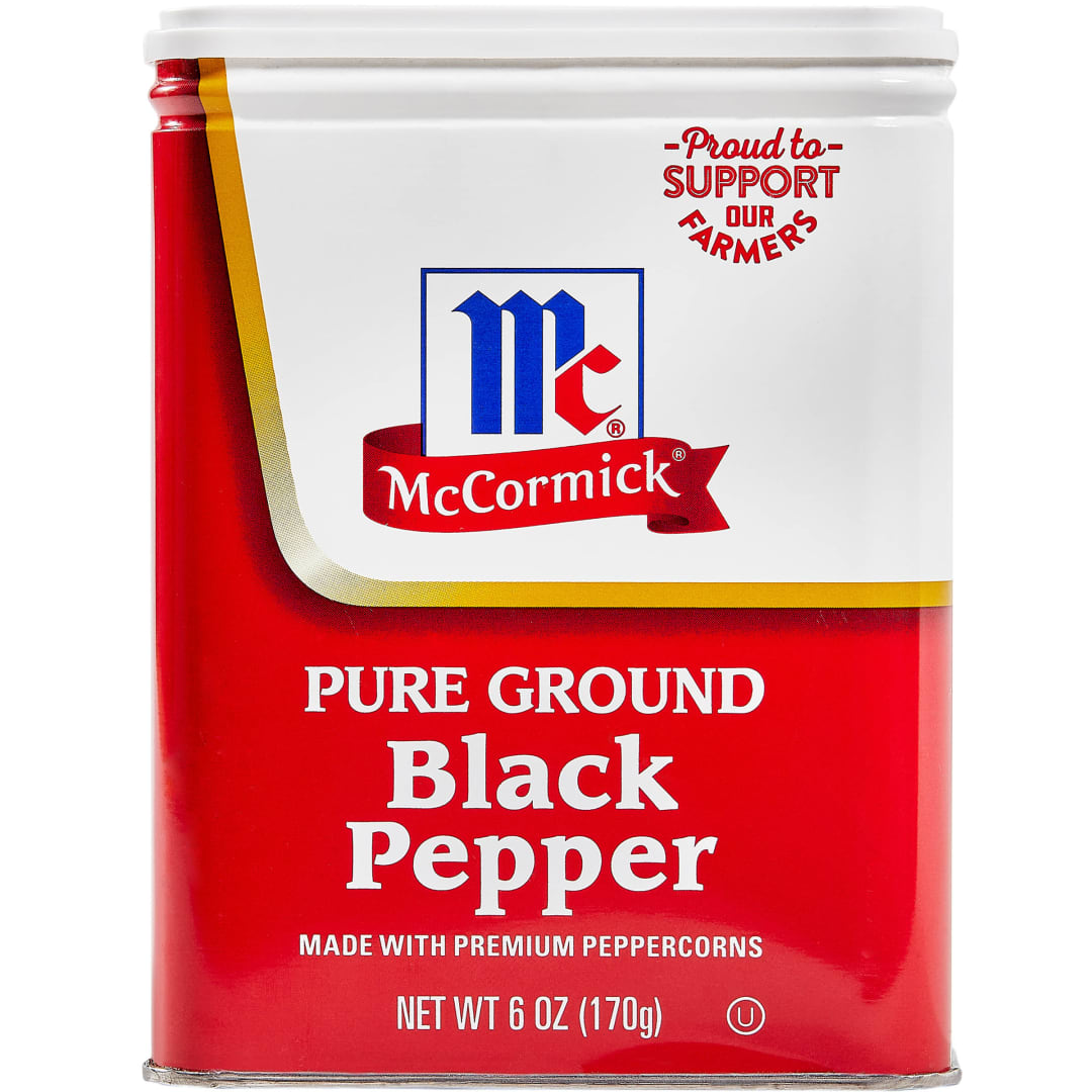 McCormick® Pure Ground Black Pepper, 6.0 oz