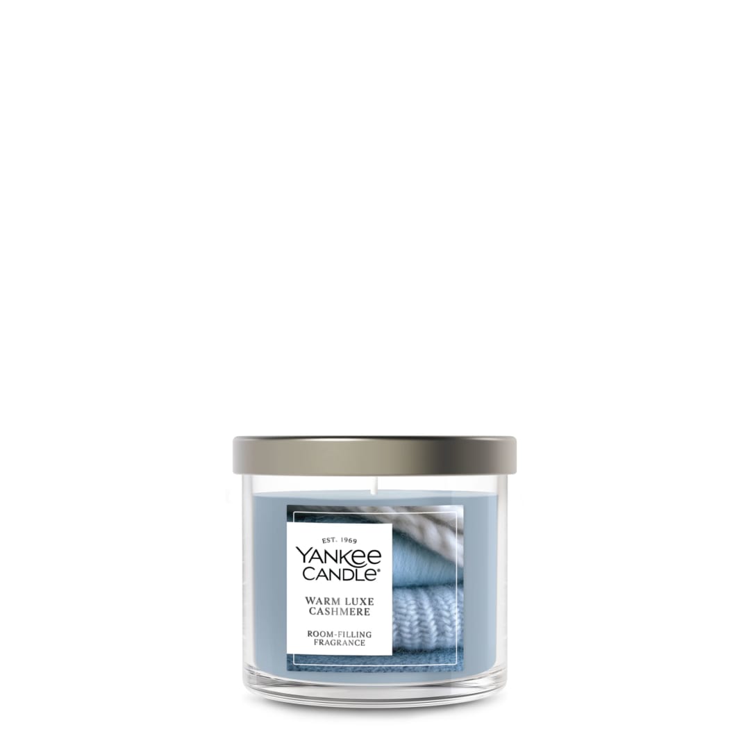 Yankee Candle® Small Tumbler Scented Candle with up to 40 Hour Burn Time, Premium Plant Wax Blend for Consistent Burn, 4.3 oz Tumbler Candle with Room Filling Fragrance, Warm Luxe Cashmere