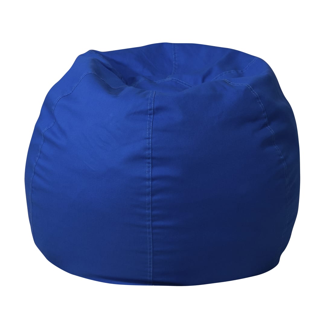 Dillon Small Solid Royal Blue Refillable Bean Bag Chair for Kids and Teens