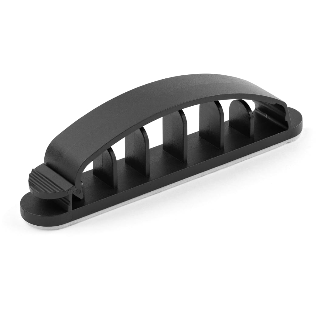 100 Pack of Self-Adhesive 6 Segment Cable Clamp