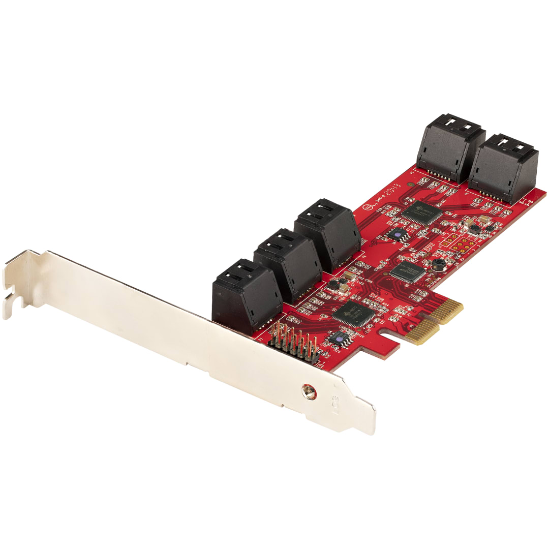 10 Port SATA 6Gbps PCIe Controller Card