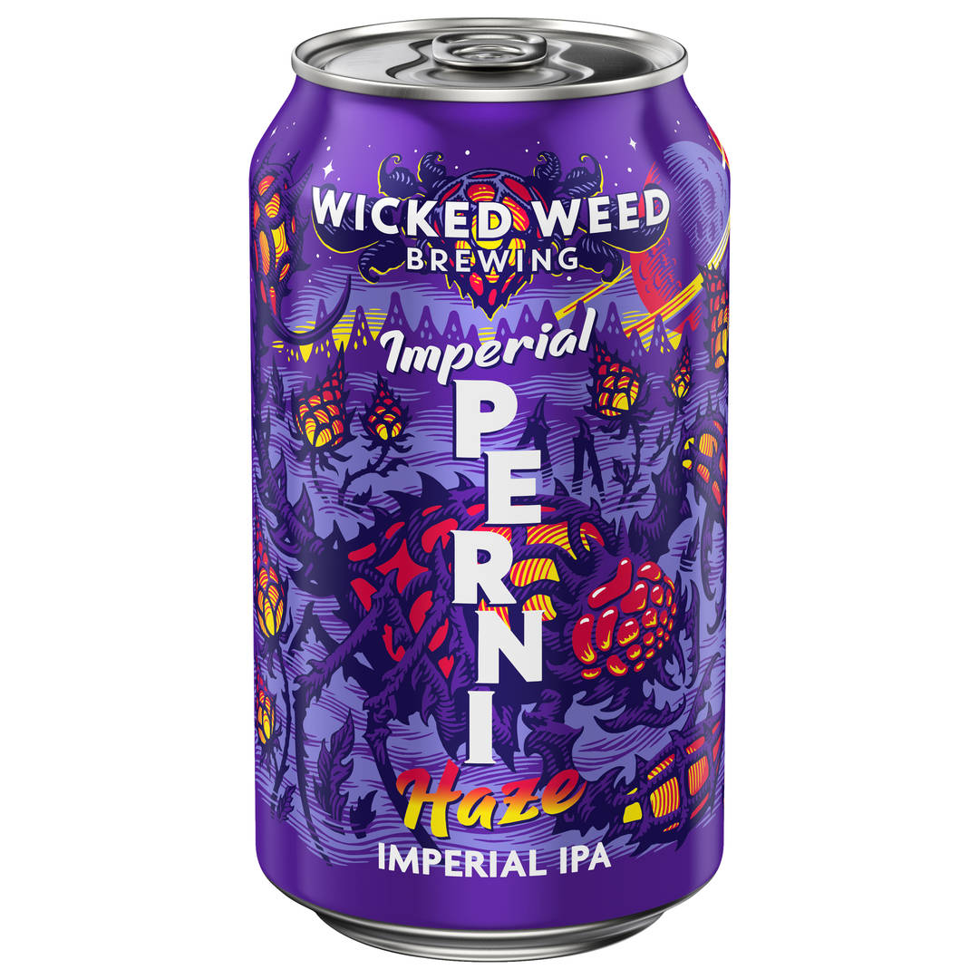 Wicked Weed Imperial Perni Haze 12 oz Single CAN 9_1ABV - Plain Aluminum - Standard Gloss - Craft Direct