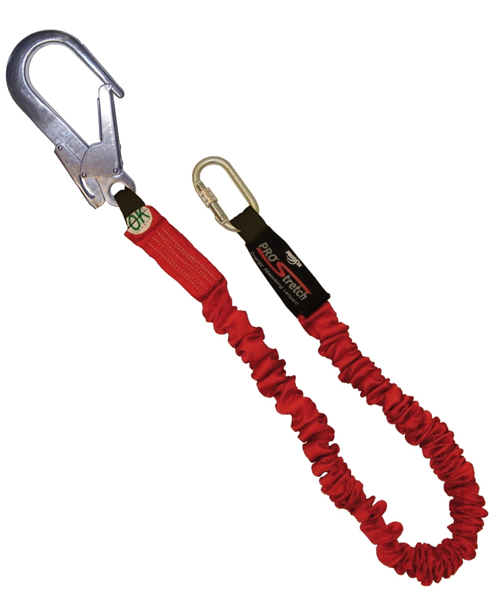 3M™ Protecta® Shock Absorbing Lanyard, Elasticated Webbing, Single Leg, 2.00 m, AE5220SAK