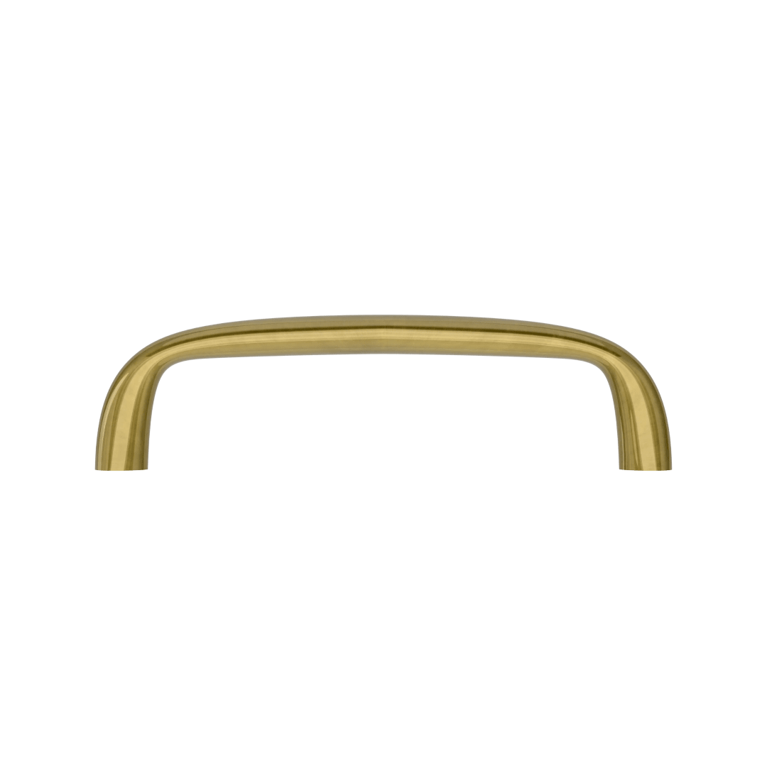 4480 Oval 4" Cabinet Pull, In Heirloom Brass