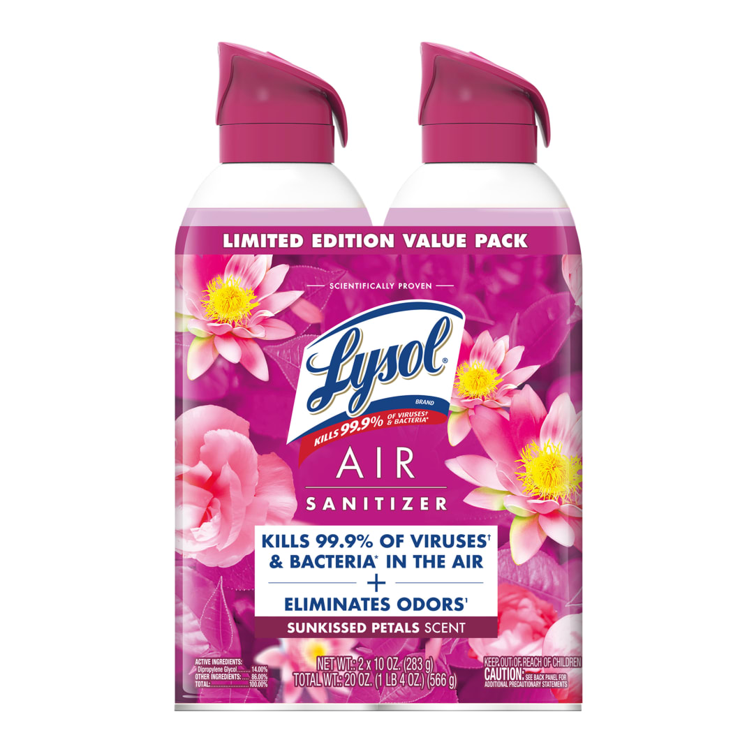 LYSOL® Air Sanitizer - Sunkissed Petals 3/(2x10) oz.