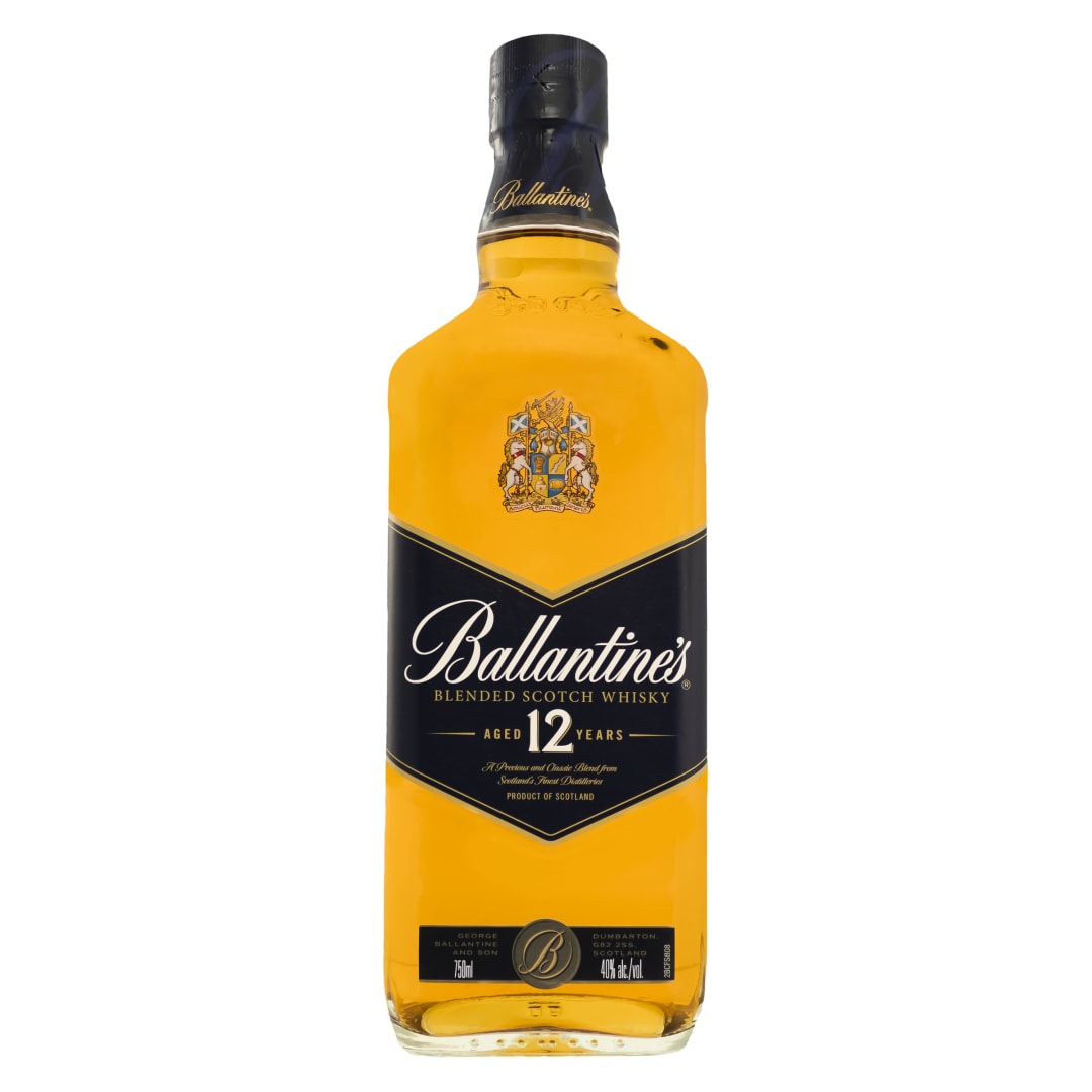 Ballantine's Aged 12 Years Blended Scotch Whisky 750ml 80 Proof