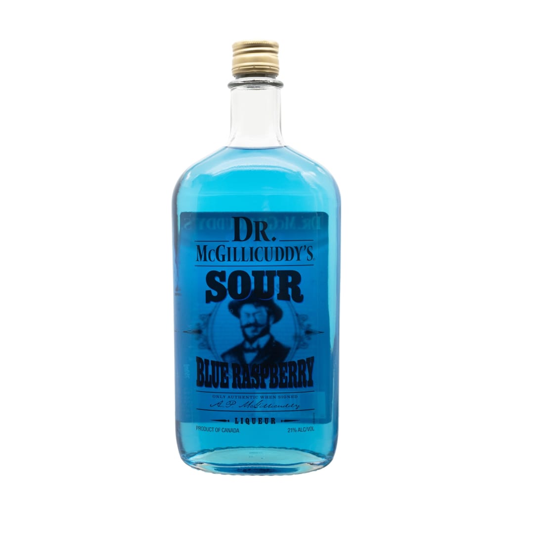 Dr McGillicuddy's Sour Blue Raspberry Liqueur 750ml 42 Proof