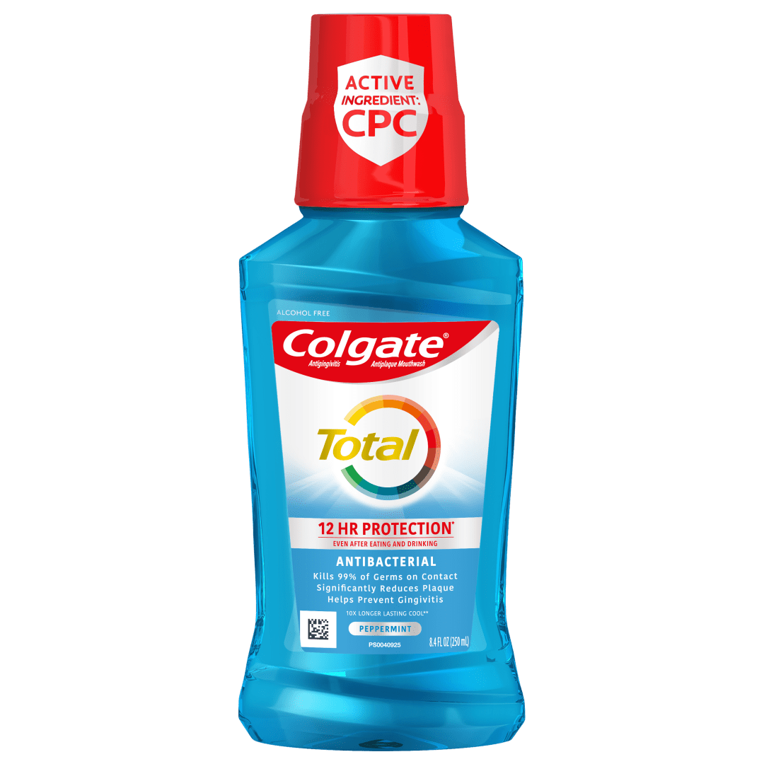 Colgate Total Pro-Shield Mouthwash, Peppermint - 250 mL, 8.4 fl.oz.