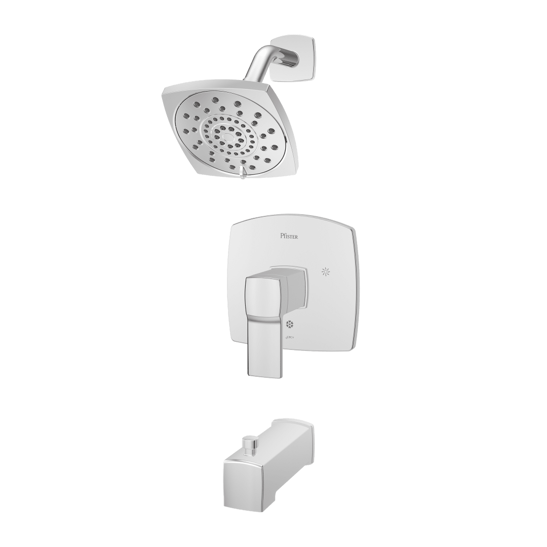 Deckard 1-Handle Tub & Shower Trim in Polished Chrome