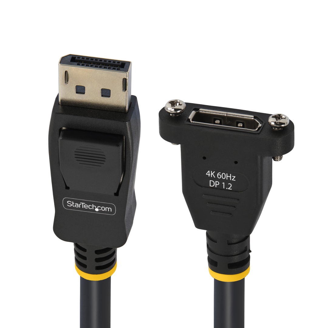 3ft Panel Mount DisplayPort Cable F M
