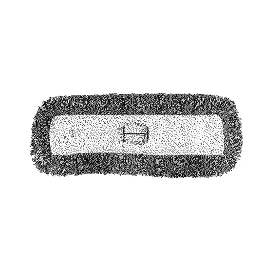 Rubbermaid® Commercial 24" Blended Dust Mop Refill, Blue