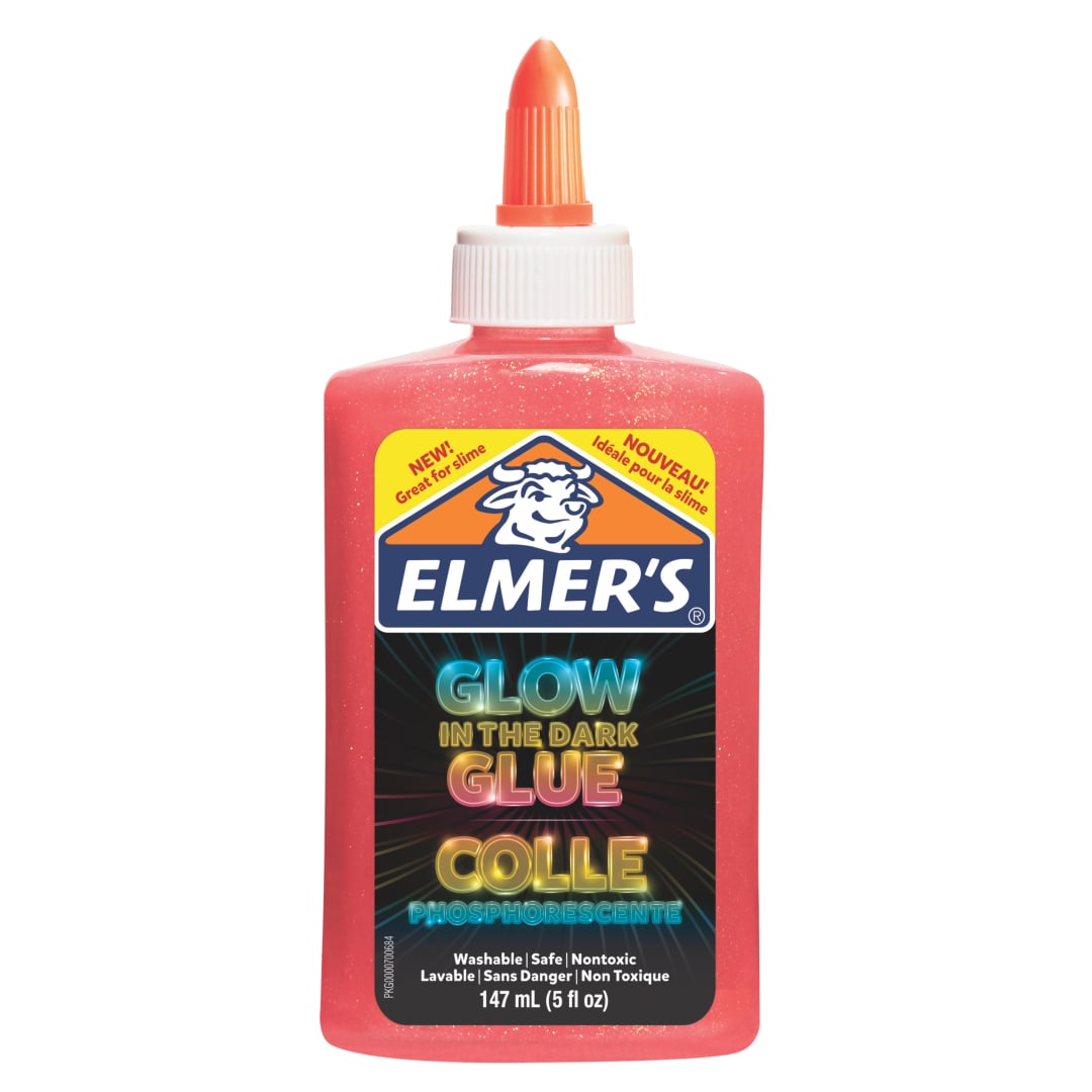ELM GLOW IN THE DARK GLU PINK 5OZ SRP