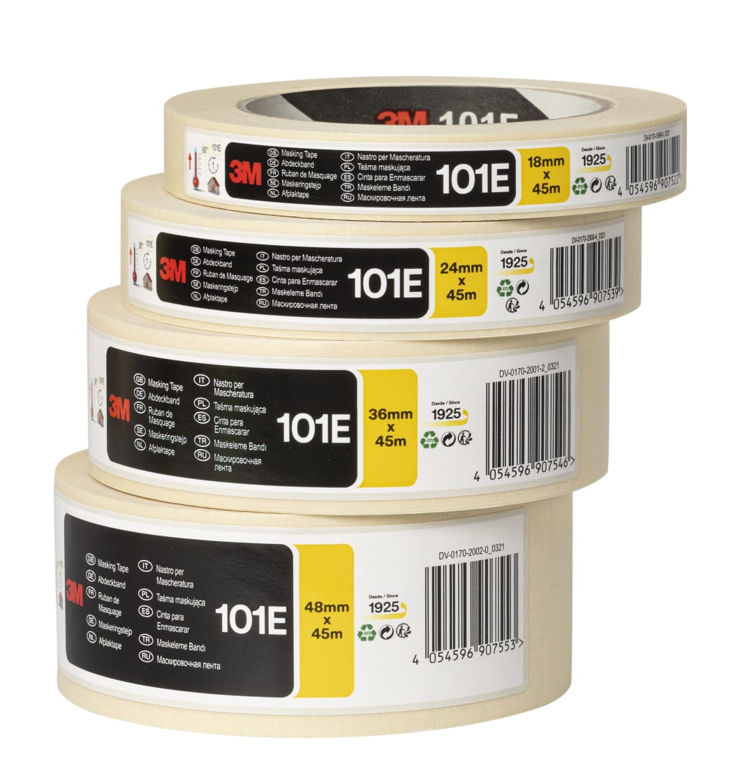 3M™ Genel Amaçlı Maskeleme Bandı 101E, Bej, 18 mm x 50 m