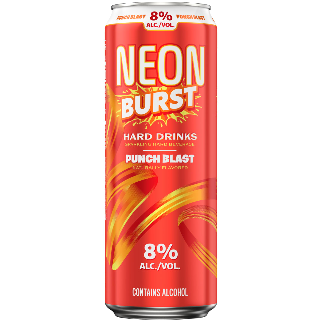 Neon Burst Punch Blast Hard Drinks 25 fl oz Can, 8% ABV