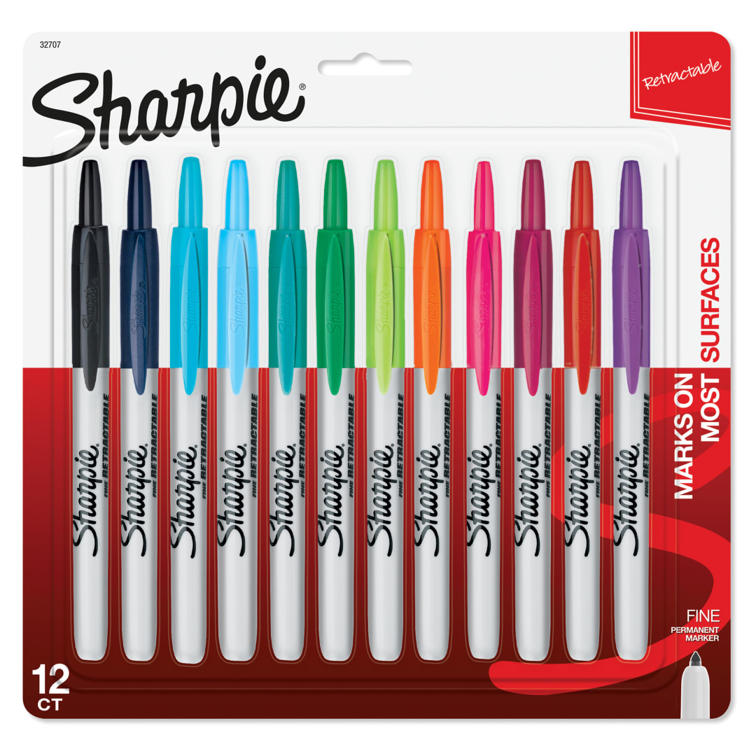 SHARPIE 12CT RT ASST POUCH