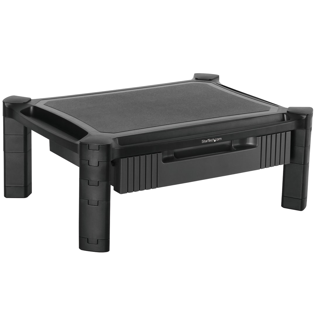 Height Adjustable Monitor Riser with Drawer