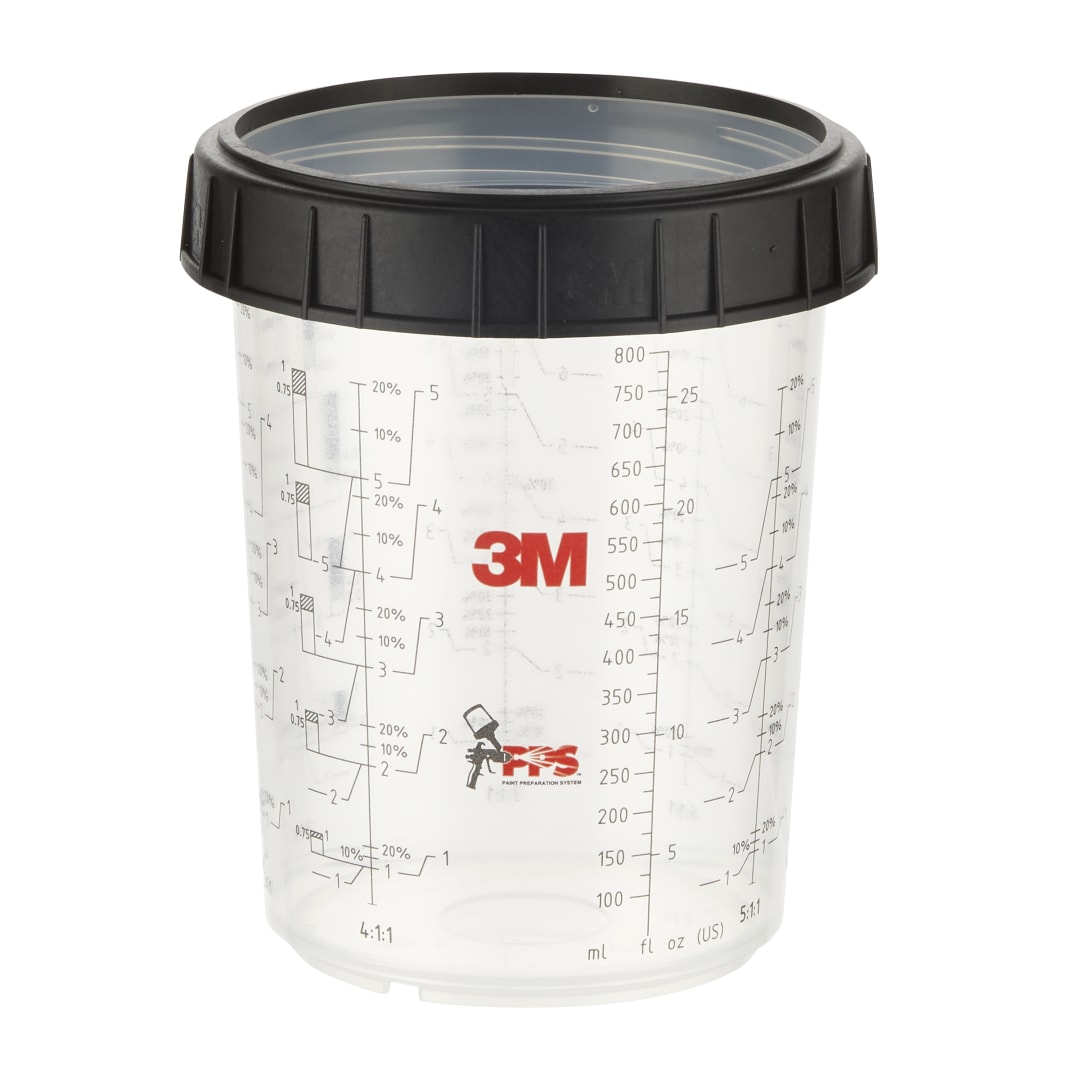 3M™ PPS™ Sert Kap &amp; Kilitleme Halkası, Büyük, 850 ml, 16023