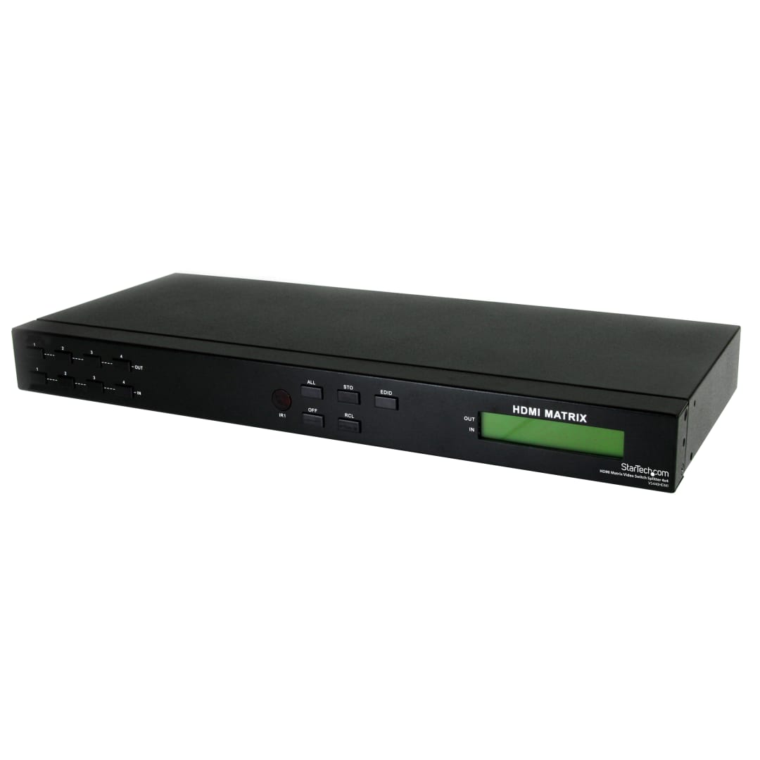4x4 Matrix HDMI Switcher with RS-232
