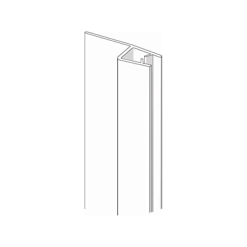 Clear Vinyl Seal with a Flexible Fin 56 1/8" Length for 6mm Glass