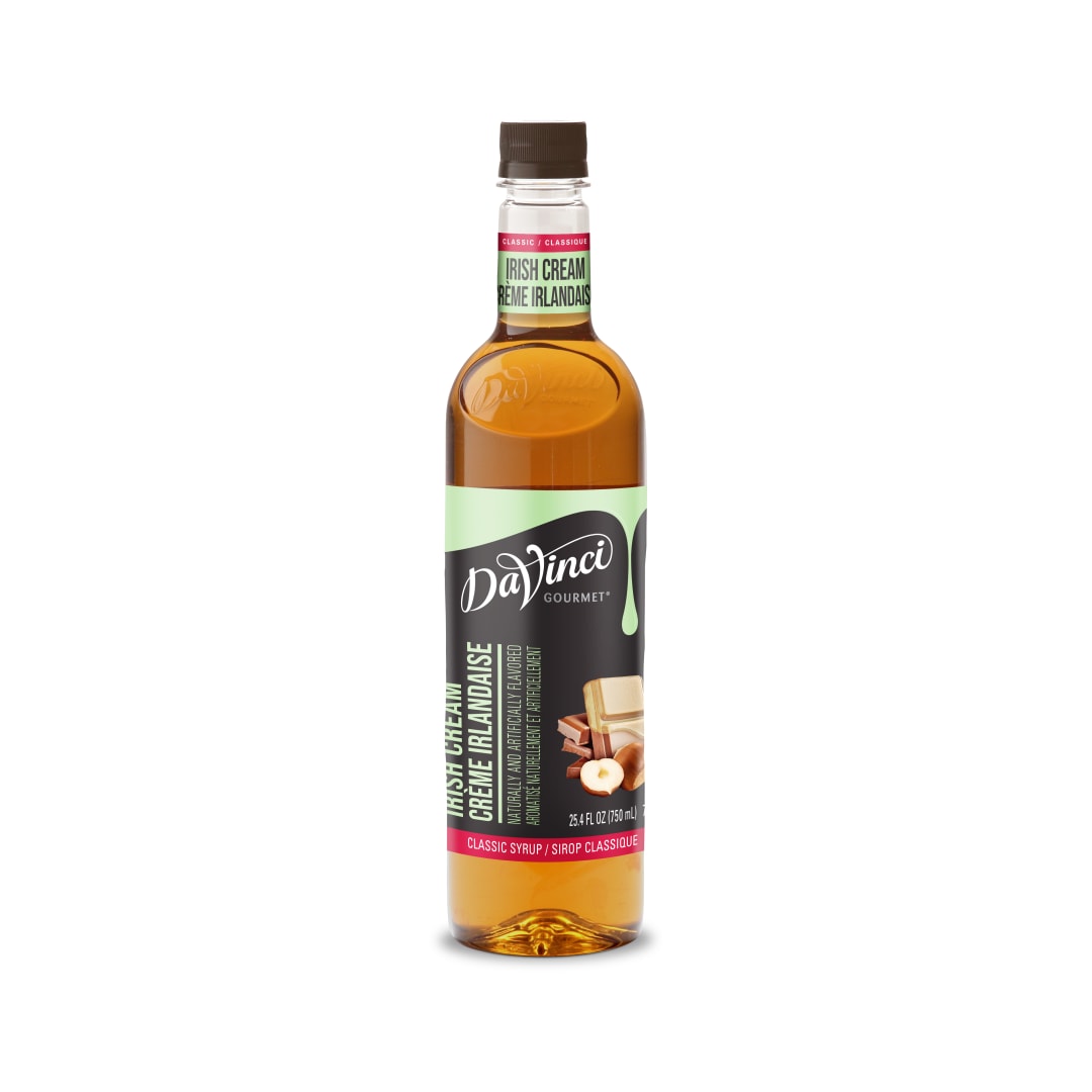 DaVinci Gourmet Irish Cream Syrup, Plastic Bottle, 4 x 750 mL