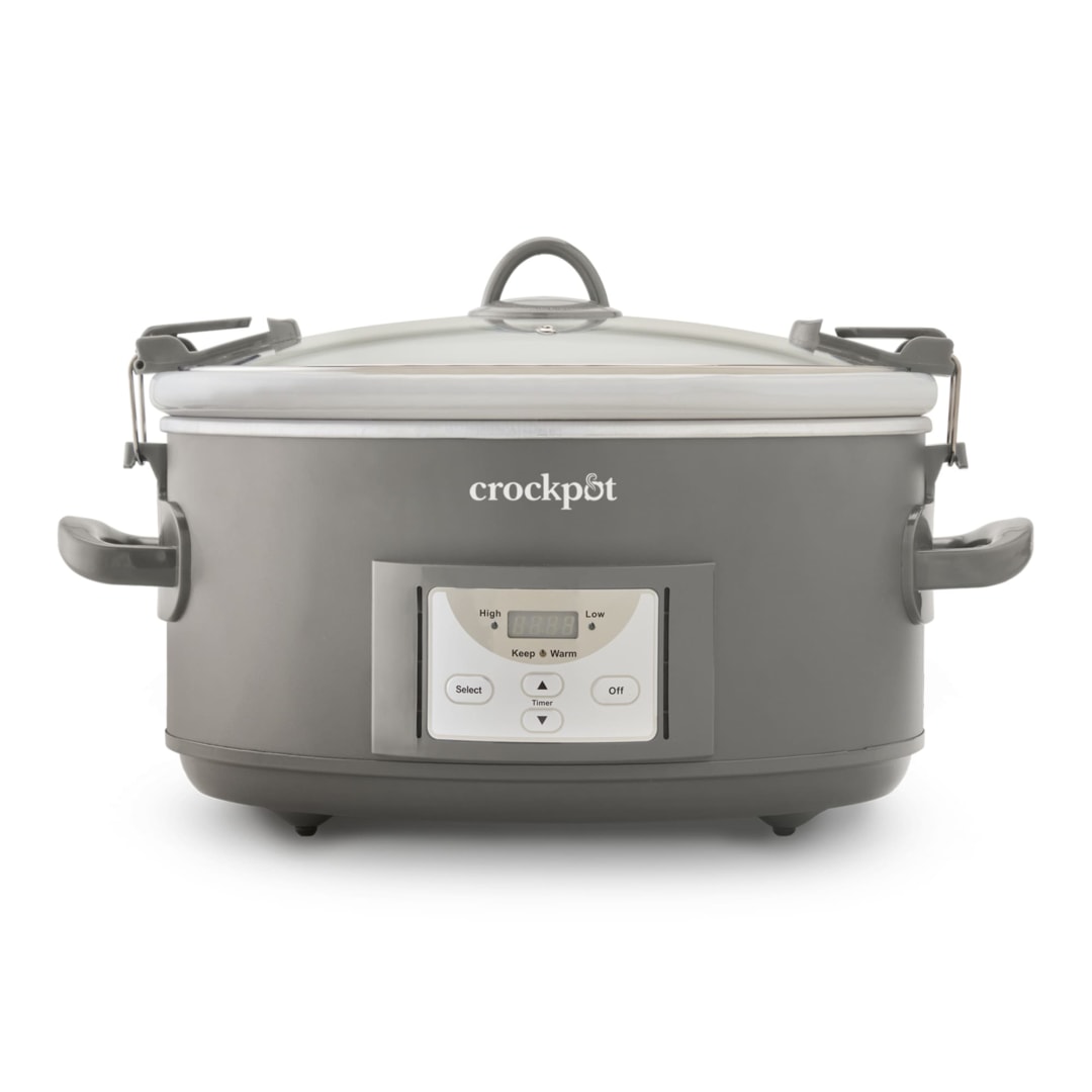 Crockpot® Programmable 7-Quart Cook and Carry Slow Cooker, Grey
