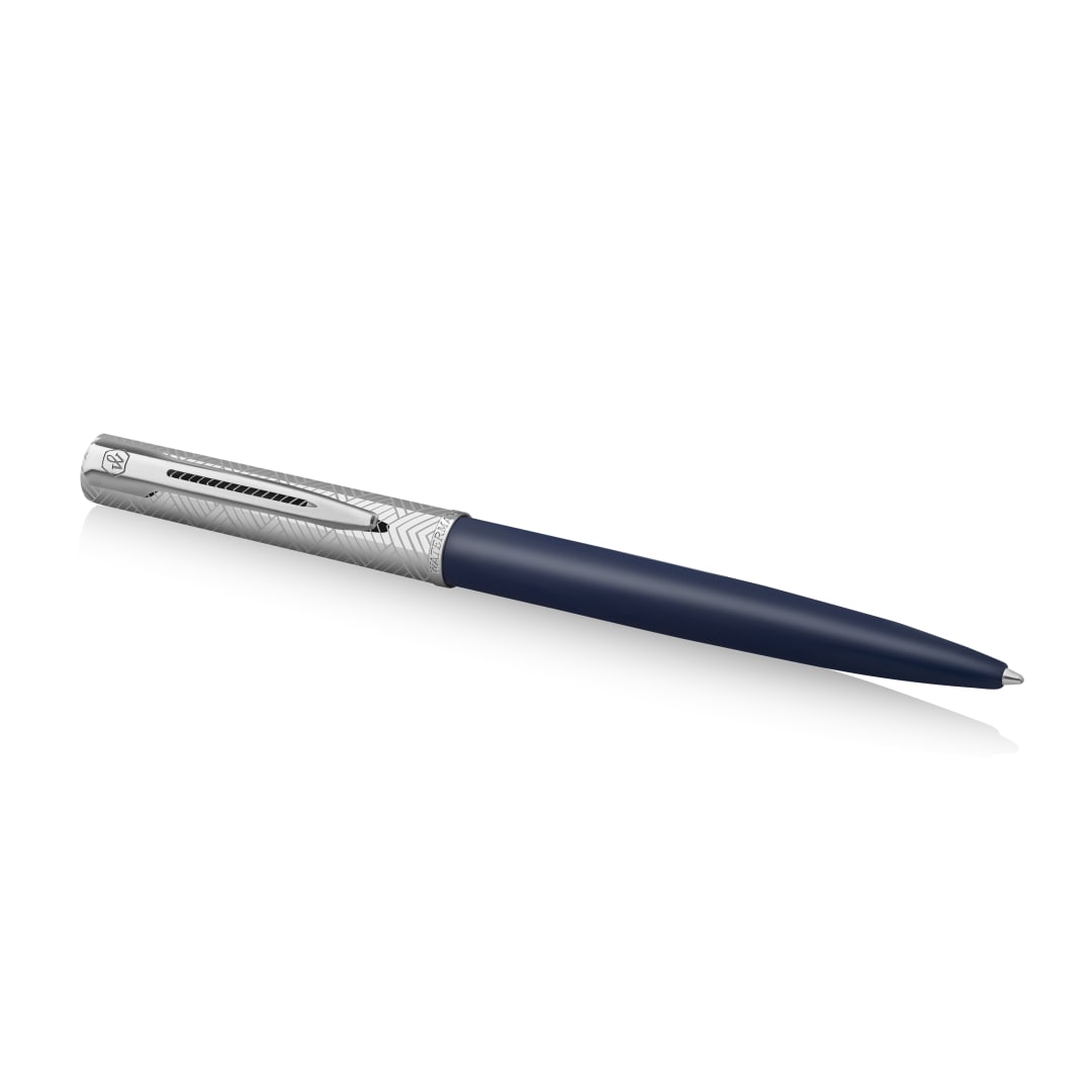 Bolígrafo Waterman Allure Deluxemetal y lacado azulcapuchón grabado