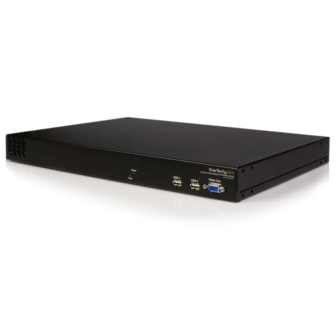4 User 16 Port Cat 5 KVM Switch over IP