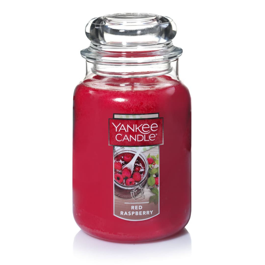 Yankee Candle® Red Raspberry Scented Classic 22oz Large Jar Single Wick Candle Over 110 Hours of Burn Time