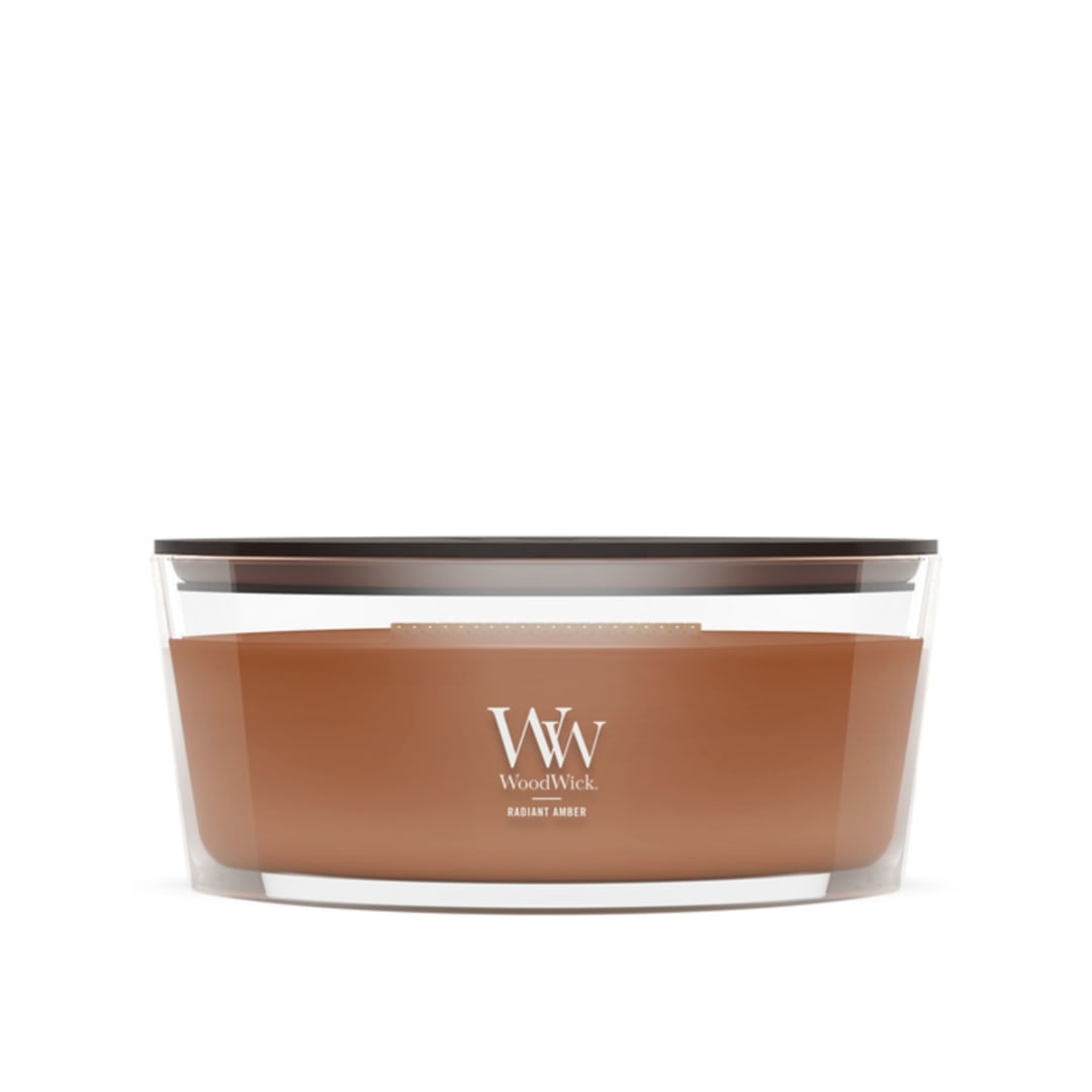 WoodWick Radiant Amber Scented Ellipse Candle