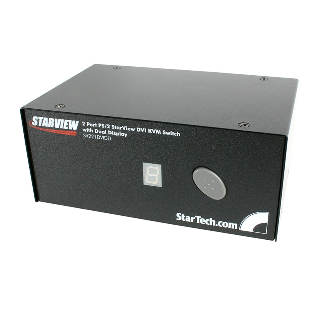 2 Port StarView DVI KVM Switch with Dual Display