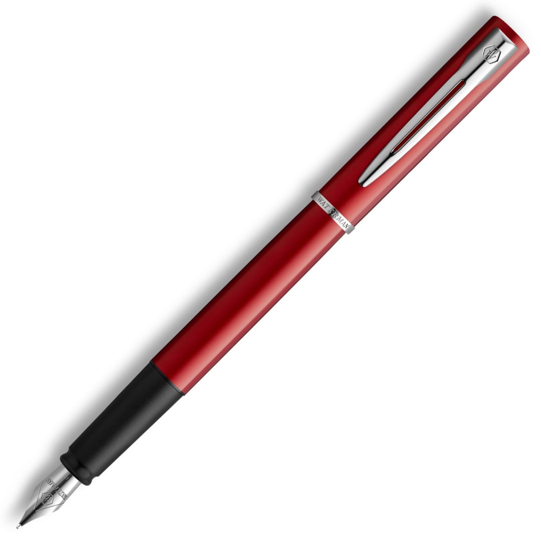 Waterman Allure Fountain Pen | Red Lacquer | Fine Nib | Blue Ink | Gift Box