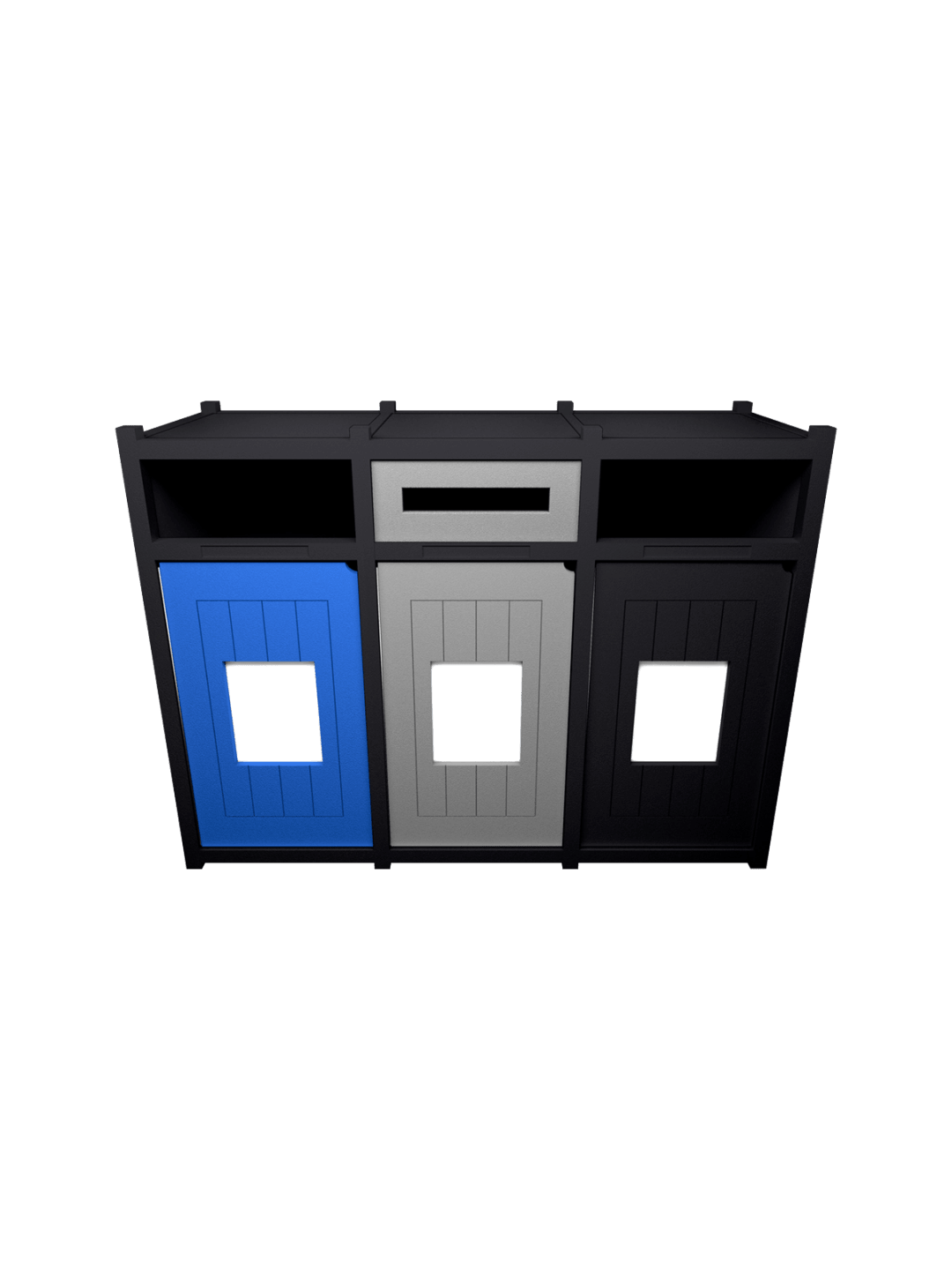 VISION - Triple - Unit - Full-Slot-Full - Blue-Grey-Black