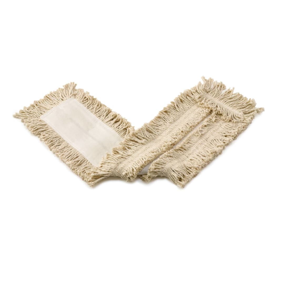 36" Disposable Cut End Cotton Dust Mop, White