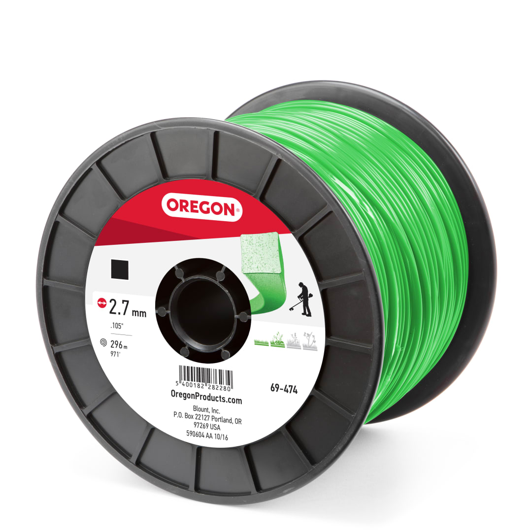 Oregon Trimmer Line,  Square .105 in., 5lb (971 ft.) Spool (69-474)