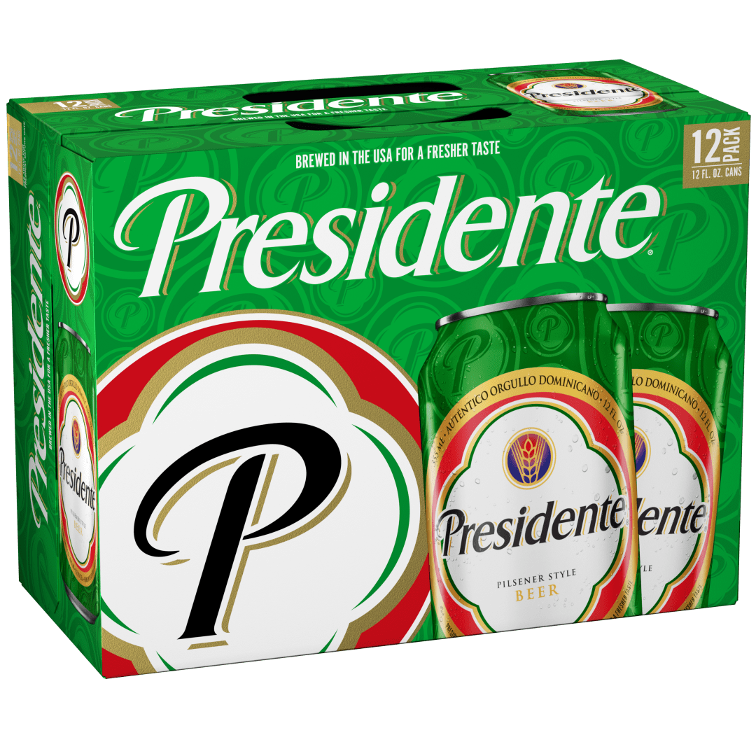 Presidente® Pilsener Style Beer, 12 Pack 12 fl. oz. Cans