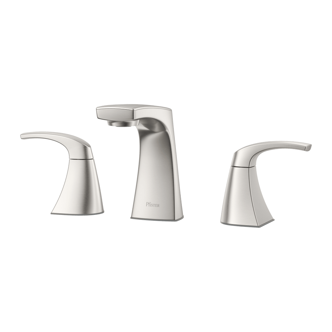 Karci 2-Handle 8" Widespread Bathroom Faucet in Spot Defense Brushed Nickel