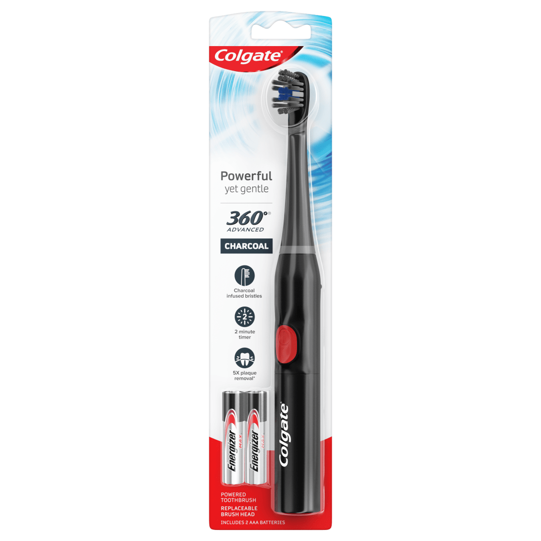 Colgate 360 Advanced Charcoal Battery Powered Toothbrush
