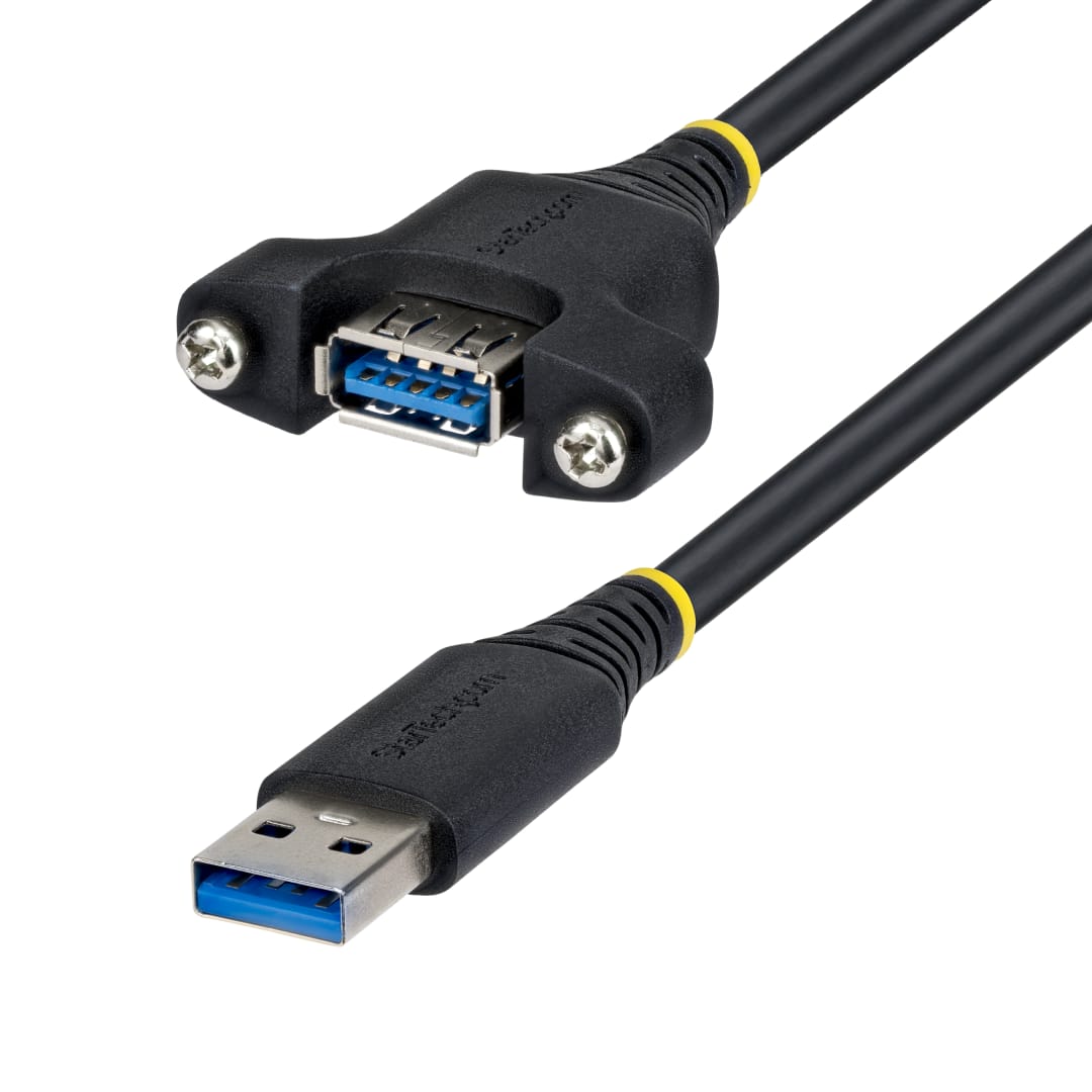 USB 3.0 cable, type A female to panel type A male, 2.0m